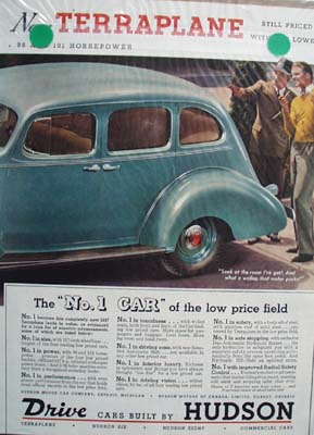 Hudson's No 1 Car Terraplane Ad 1936