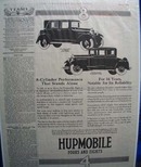 Hupmobile Performance Stands Alone Ad 1925