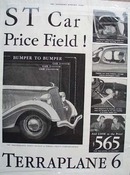 Hudson's Terraplane Low Price Field Ad 1934 ad