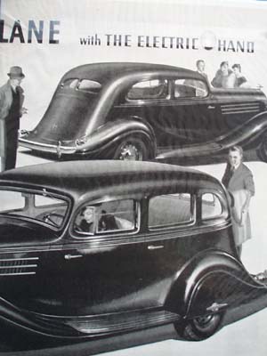 Hudson Terraplane Electric Hand Ad 1935