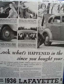 LaFayette Look Whats Happened Ad 1935