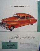 Lincoln Nothing Could Be Finer Ad 1946