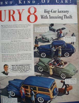 Mercury With Amazing Thrift Ad 1941