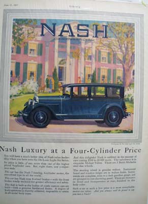 Nash Luxury At 4 Cylinder Price Ad 1927