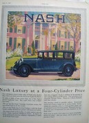 Nash Luxury At 4 Cylinder Price Ad 1927