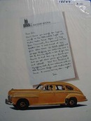 Oldsmobile & Letter to Waldorf Astoria Ad 1941
