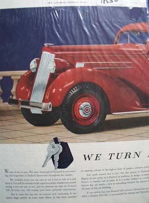 Packard Turned Over To You Ad 1935