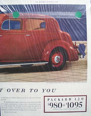 Packard Turned Over To You Ad 1935