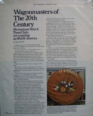 Campers Wagonmasters 20th Century Article 1973
