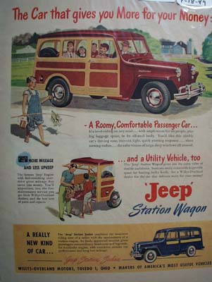 Jeep New Kind of Car Ad 1949