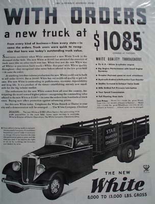 White Trucks They Said It Ad 1934