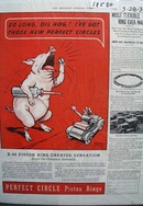 Perfect Circle Piston Rings Crying Hog Ad 1936