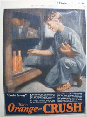 Orange Crush Lawful Larceny Ad 1926