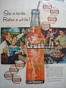 Crush Sip A Smile Ad 1959