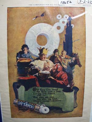 Pep-O-Mint & King Cole Ad 1922