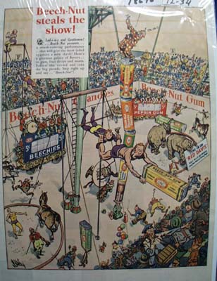 Beech Nut Steals The Show Ad 1934