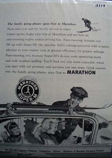 Marathon the family station Ad 1960