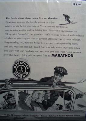 Marathon the family station Ad 1960