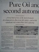 Pure oil Americas Automobile revolution Ad 1957