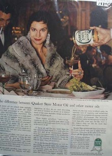 Quaker State lifes finer things for you car Ad 1960