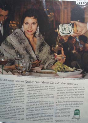 Quaker State lifes finer things for you car Ad 1960