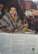 Quaker State lifes finer things for you car Ad 1960