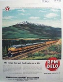 RPM Delo the diet recipe for trains Ad 1948.