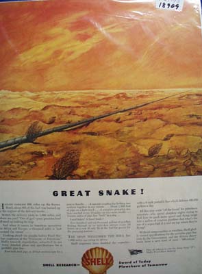 Shell Great Snake Ad 1943.