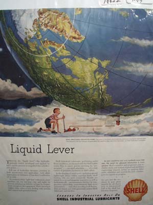 Shell liquid lever Ad 1947.