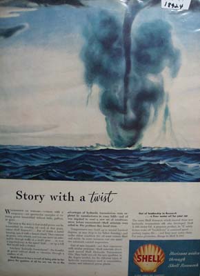 Shell leader in research Ad 1947.
