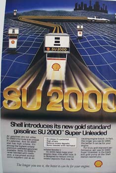 Shell SU 2000 gas Ad 1984