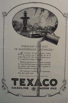 Texaco golden clear superiority Ad 1924.