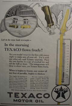 Texaco let it snow Ad 1927