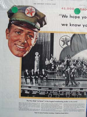 Texaco fire-chief gasoline Ad 1934.