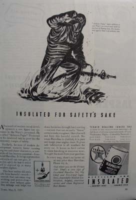 Texaco Havoline oil insulated distilled and insulated Ad 1939.