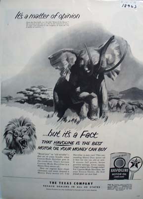 Havoline is the best oil money can buy Ad 1953.
