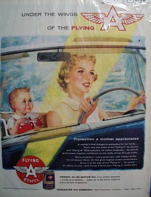 Veedol oil like a mothers protection Ad 1956.