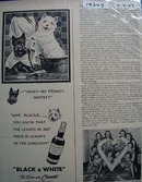 Black & White Whiskey Scottie No Privacy Ad 1949