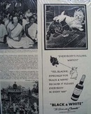 Black & White Whiskey Scottie Everybodies Pulling Ad 1949