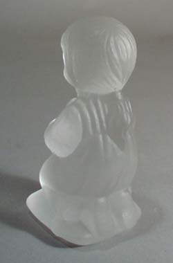 Glass Praying little girl.
