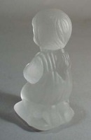 Glass Praying little girl.