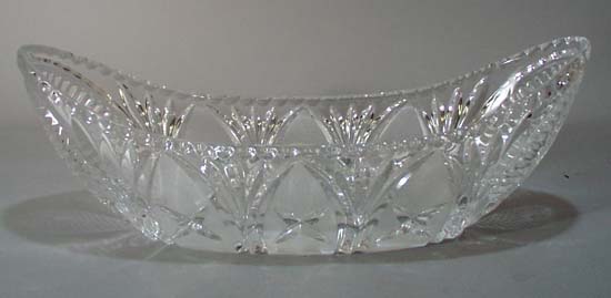 Cut and pressed bananna shaped bowl.