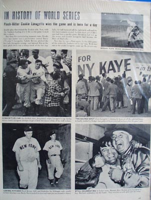 Black and white 1947 ad of Harry Lavagettos