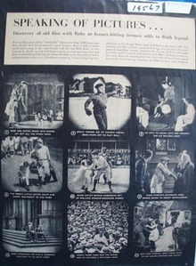 Babe Ruth starring in Headin Home a 1920