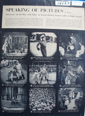 Babe Ruth starring in Headin Home a 1920