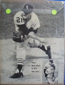 Gerry Staley the old pro in the bull pen photo Ad 1961.