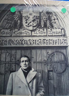 Frank Leahy says farewell to Notre Dame and football Ad 1954