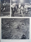 Black and white 1946 photo ad of Chicago Black Hawks great Max Bentley