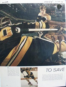 Color photo ad of Boston Bruins great Bobby Orr.