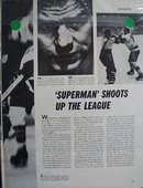 Black and white photo ad of Chicago Black Hawks great Bobby Hull